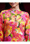 Women Orange Floral Printed Kurta with Trousers - 5