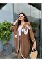 Floral Detailed Linen Kimono Set