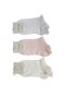 3 Pieces Girl's Patterned Bow Detailed Booties Socks