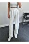 Women's Velcro Coated Linen Palazzo Trousers - 2