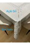 Pvc Oilcloth Lace Look Liquid Proof Kitchen Table Cloth A.Gray Flower Motif Color: A.Gray (Grey) - 6
