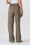 Crinkle Elastic Waist Pocket Comfortable Women's Trousers - Khaki - 5