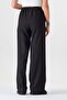 Crinkle Elastic Waist Pocket Comfortable Women's Trousers - Black - 5