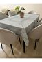 Pvc Oilcloth Lace Look Liquid Proof Kitchen Table Cloth A.Gray Flower Motif Color: A.Gray (Grey) - 2