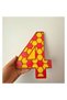 4Th Birthday Table Decoration-2 (Galatasaray Themed Yellow-Red) - 4