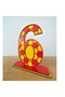 6 Year Birthday Table Decoration-2 (Gs Themed Yellow-Red) - 3