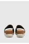 Women's Slippers - Black Leather - 4