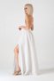 Muslin Dress Beach Dress with Knitted Detail Made from Natural Cotton - White - 2