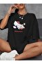 Unisex Women/Men Hello Ki̇tty Custom Printed Oversized Cotton T-Shirt