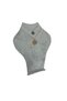Domestic Production Bangok Model Suede Gray Necklace Choker Jewelry Display Mannequin