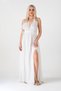 Muslin Dress Beach Dress with Knitted Detail Made from Natural Cotton - White