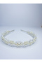 Handmade Pearl and Crystal Stone Special Day Bridal, Maternity, Engagement, Wedding Crown, Hair Accessory - 4