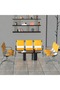JX 3-Seater Outdoor Bench with Cushions- Yellow - 8