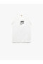 Crew Neck Shark Embroidery Detailed Cotton Tank Top