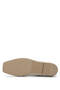 Women's Genuine Leather Beige Ballerina Shoes - 4