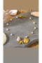 Steel Anklet with Pearl Conch Sea Star