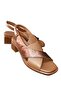 45208 Women's Genuine Leather Thick Short Heeled Comfort Sandals - 2