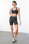 Light Supported Back Detailed Covered Sports Bra Cross-Athletic - 3