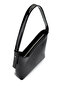 Women Vegan Black Patent Leather Shoulder Bag - 6