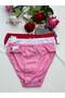 Set of 3 Soft Textured Women's Panties - Pink/White/Red