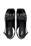 Women's Genuine Leather Black Patent Leather High Heels - 5