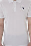 Men's Regular Fit Polo Neck White Basic T-Shirt 50298016-Vr013 - 6
