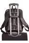 Laptop Backpack |   1027 Black Pu Leather Computer Backpack - 4