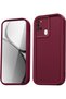 Galaxy A21S Case Camera Protected Soft Textured Shock Absorbing Burgundy Silicone Cover