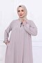 Medina Silk Mevlana Ferace Beige - 6