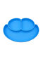 2-Piece Blue Baby Nutrition Set - Plate and Spoon with Compartments - 2