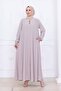 Medina Silk Mevlana Ferace Beige - 2