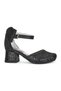 Girls' Black Color with Silvery Detail, Comfortable Heels, Stylish Dressy Dress with Bow Detail