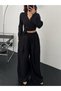 Women's Seersucker Crop Pantalon Set