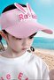 Girl's Rabbit Ears Summer Visor Hat with Elastic Back 2 - 8 Years