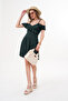 Women's Collar Detailed Rope Strap Dress - 2