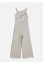 Girl's Striped Jumpsuit Green 6867 - 5