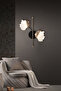 Taran Black Gold 2 Piece 10 Watt Flower Patterned Modern Led Sconce