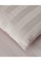 Deluxe Striped Cotton Satin Double Duvet Cover Set 200X220 cm Dusty Rose - 4