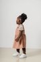Baby Kids Brown Cotton Comfortable Dress Trend Fashion Girls Dress Bottom Top Set - 4
