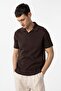 100% Cotton Apaş Collar Knitwear T-Shirt