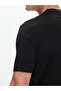 Men's Brand Logo Cotton Regular Fit Casual Black T-Shirt 24411021 -11D - 5