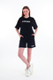 Women's Short Sleeve Bottom Top Shorts Suit