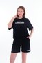 Women's Short Sleeve Bottom Top Shorts Suit - 4