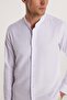 Men's Slim Fit Slim Fit Long Sleeve Cotton White Prevailing Collar Shirt - 4