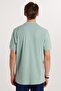 Men's Regular Fit Comfortable Cut 100% Cotton Plain Pique Mint Polo Neck T-Shirt - 5