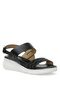 İncı Angela.Z 2Fx Black Women's Comfort Sandals - 2