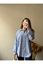 Women's Striped Oversize Pocket Shirt - 3