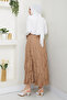 Women's Elastic Waist Wrinkled Skirt - 7