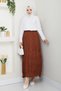Women's Elastic Waist Crush Crinkle Skirt - 2