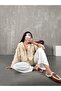 Women's Beige Tassel Detailed Tie-Up Premium Linen Shirt - 5